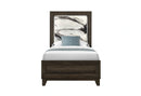 Harmony Brown Bed with LED