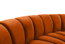 Infinity Cognac Velvet 12pc. Modular Sectional