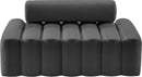 Melody Grey Velvet Loveseat