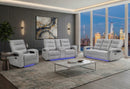 U6611 Grey 15 Pwr Rec Sofa/Pwr Console Rec Loveseat/Power Recliner