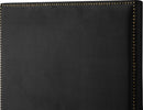 Harlie Black Velvet Full Bed