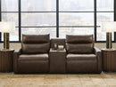 ModZ Power Reclining Sectional Loveseat with Audio Console