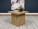Devar Square Engineered Wood End Table Mango image