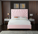 Eclipse Pink Velvet Full Bed