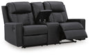 Mackmenville Reclining Loveseat with Console
