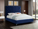 Eclipse Navy Velvet King Bed