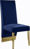 Porsha Navy Velvet Dining Chair