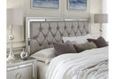 Riley Silver King Bed, 2 Dressers, Mirror and 2 Nightstands