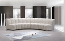 Infinity Cream Velvet 4pc. Modular Sectional