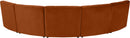Limitless Cognac Velvet 5pc. Modular Sectional