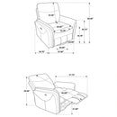 Adler Power Swivel Glider Recliner