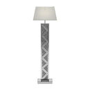 Carmen Geometric Base Floor Lamp Silver image