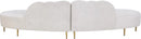 Divine Cream Velvet 2pc. Sectional