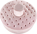Banquet Pink Velvet Ottoman/Bench