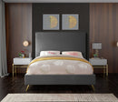 Jasmine Grey Velvet Queen Bed