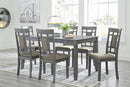 Jayemyer Dining Table and Chairs (Set of 7)