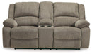 Draycoll Power Reclining Loveseat with Console image