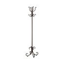 Kiefer Coat Rack with 12 Hooks Black