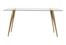 Gilman Rectangle Glass Top Dining Table