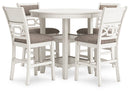 Erinberg Counter Height Dining Table and 4 Barstools (Set of 5) image