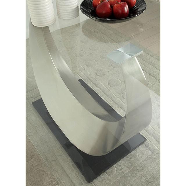 ORLA Silver/Black Dining Table