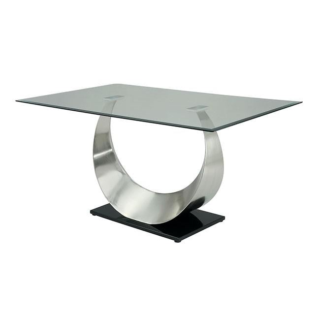 ORLA Silver/Black Dining Table