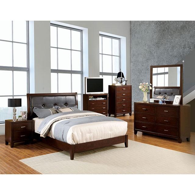 Enrico I Brown Cherry E.King Bed