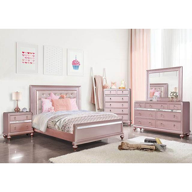 Ariston Rose Pink Queen Bed