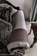 NAVARRE Loveseat, Brown/White