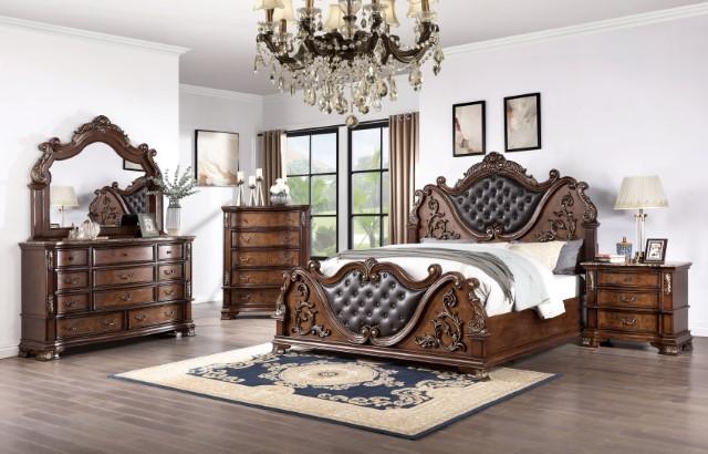 ESPARANZA E.King Bed, Brown Cherry