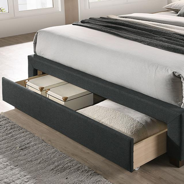 SYBELLA Queen Bed, Dark Gray