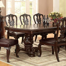 Bellagio Brown Cherry Dining Table w/ 2 Leaves image