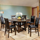 MEAGAN II Brown Cherry Round Counter Ht. Table image