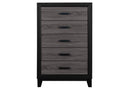 LISBON GREY AND BLACK CHEST