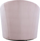 Alessio Pink Velvet Accent Chair