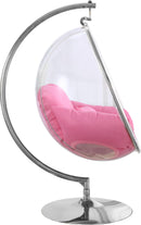 Luna Pink Durable Fabric Acrylic Swing Chair