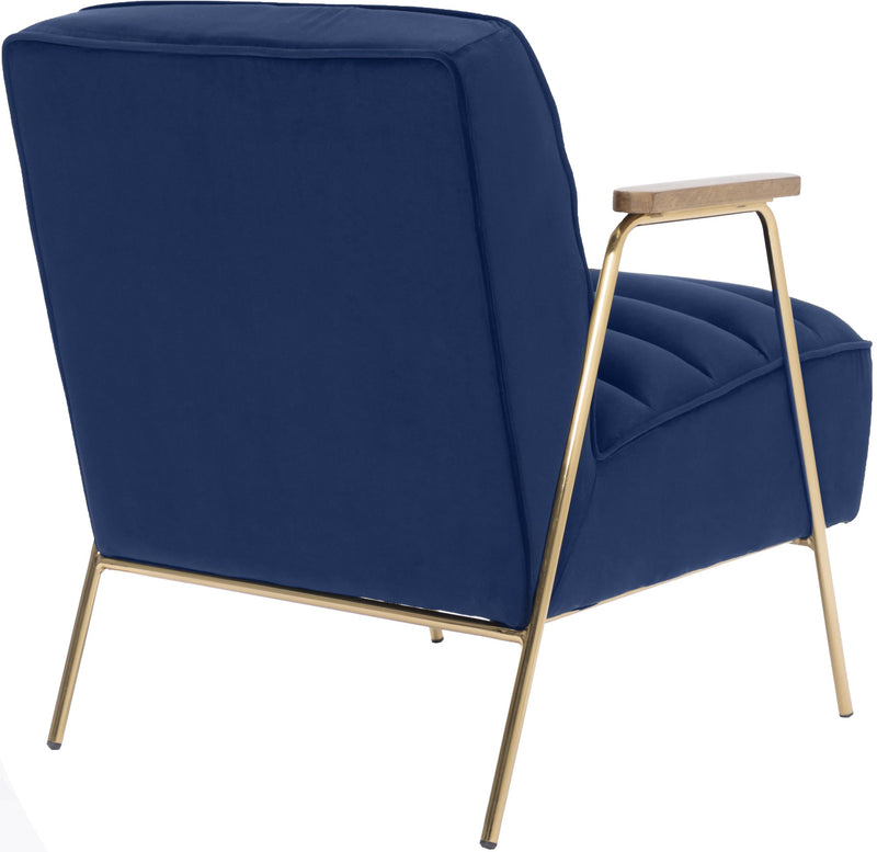 Woodford Navy Velvet Accent Chair