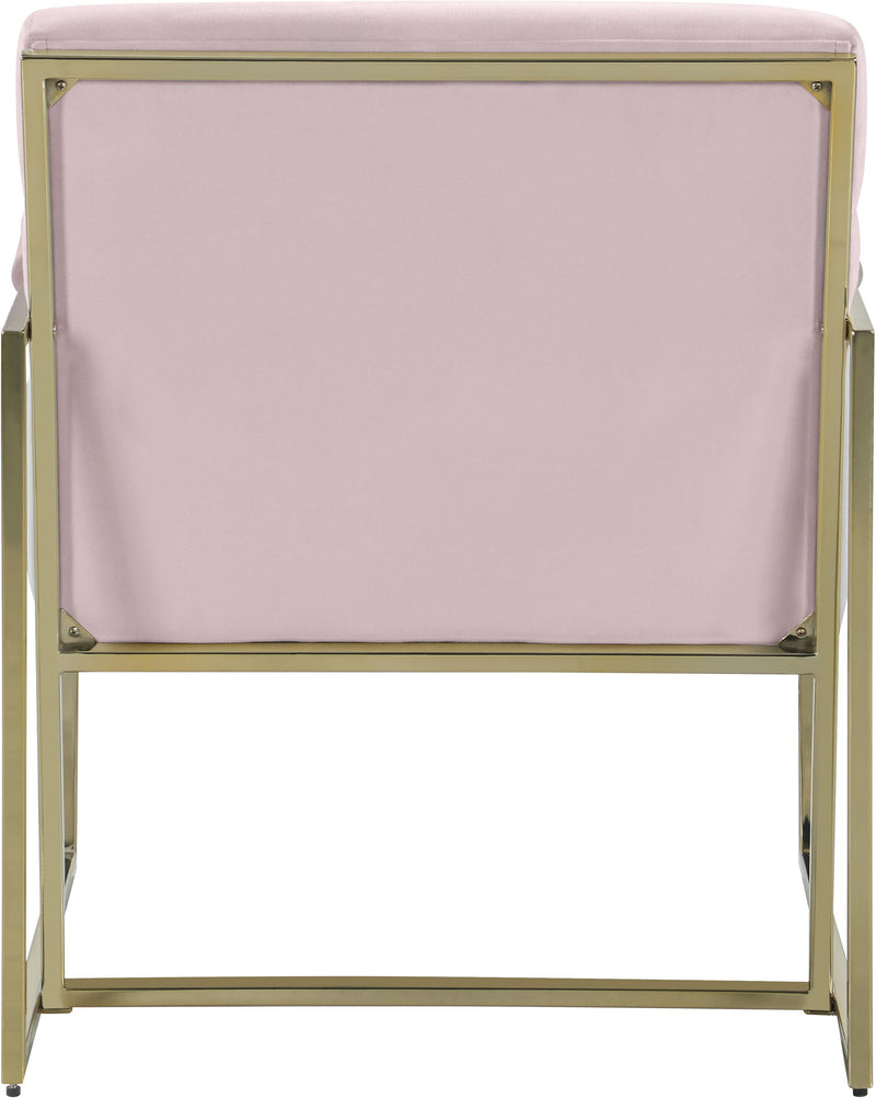 Wayne Pink Velvet Accent Chair