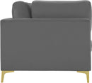 Julia Grey Velvet Modular Sofa