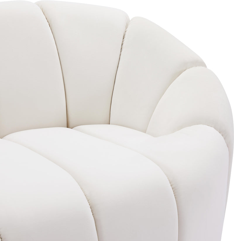 Elijah Cream Velvet Chair