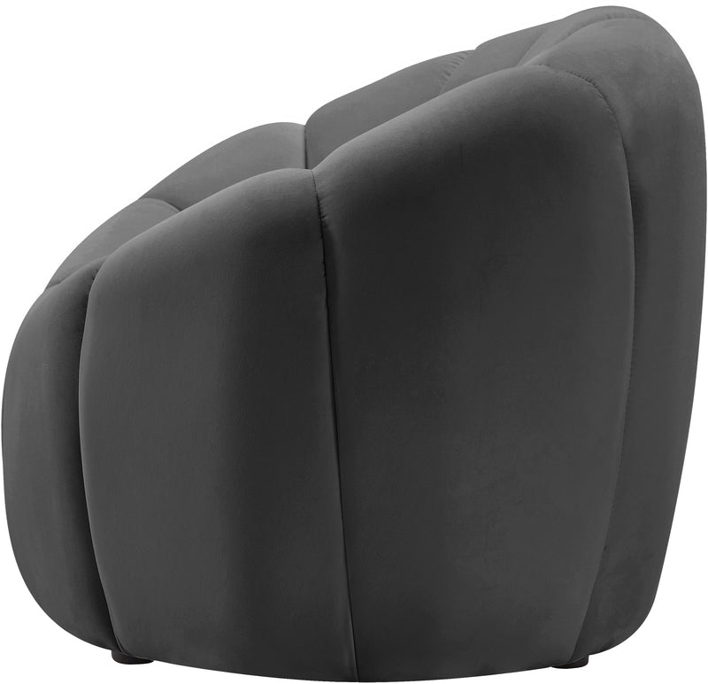 Elijah Grey Velvet Chair