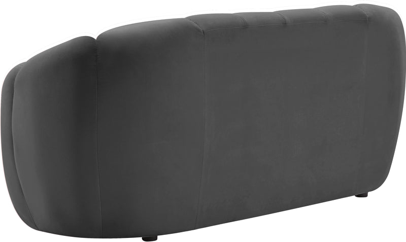 Elijah Grey Velvet Loveseat