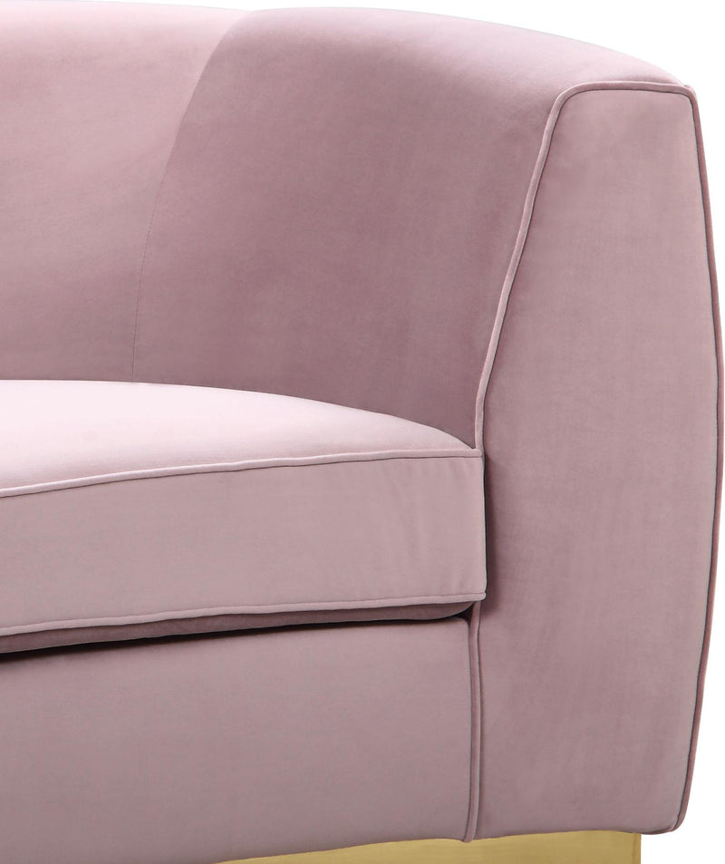 Julian Pink Velvet Sofa