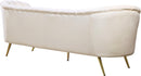 Margo Cream Velvet Sofa