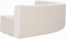 Curl Cream Velvet 2pc. Sectional