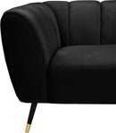 Beaumont Black Velvet Chair