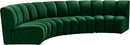 Infinity Green Velvet 4pc. Modular Sectional