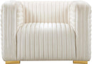 Ravish Cream Velvet Chair