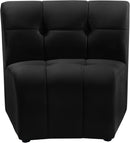 Limitless Black Velvet Modular Chair image