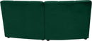 Limitless Green Velvet 2pc. Modular Sectional